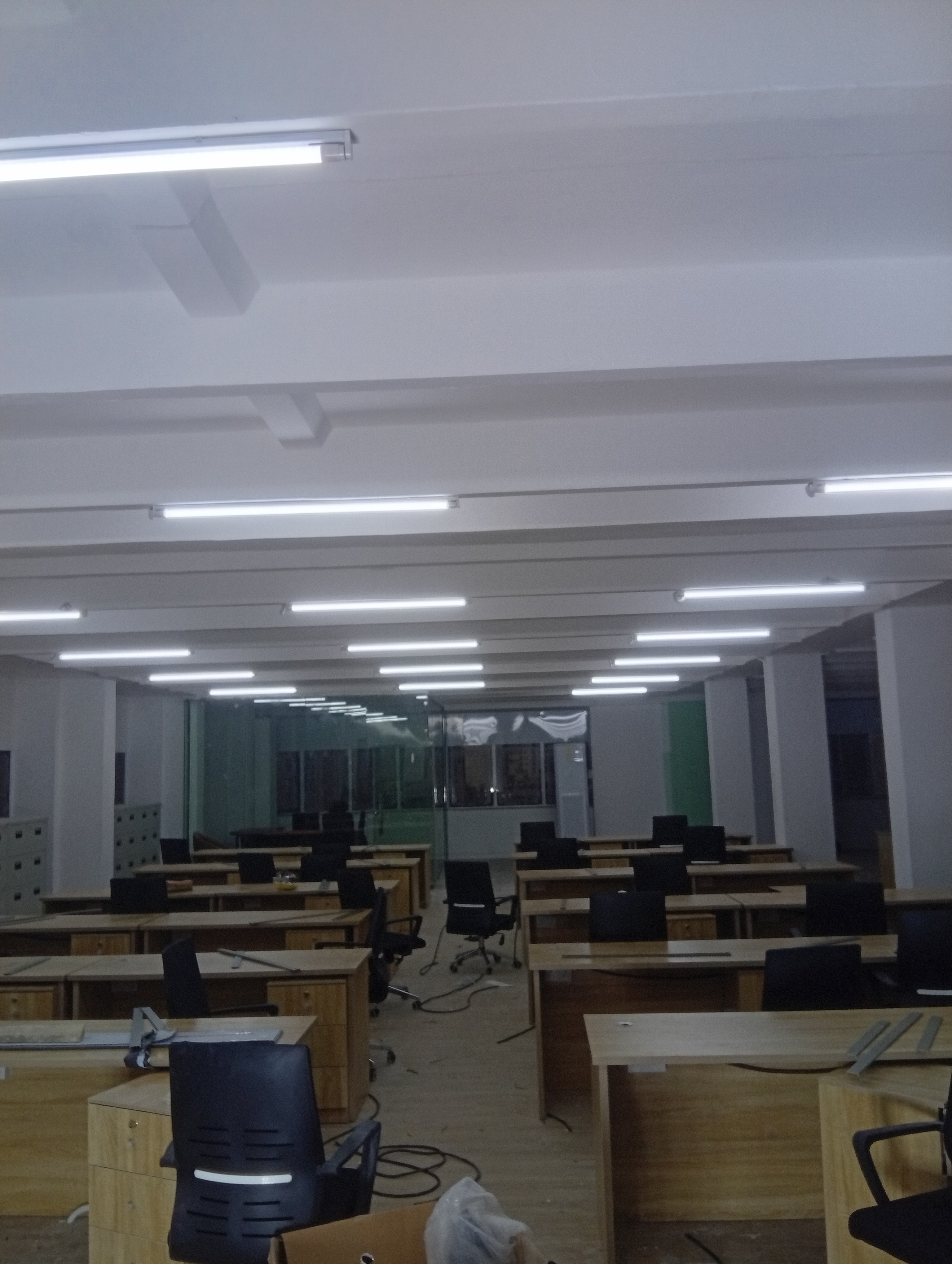 Commercial Office Open Plan Electrical Rewiring & Architectural LED Profile Lighting