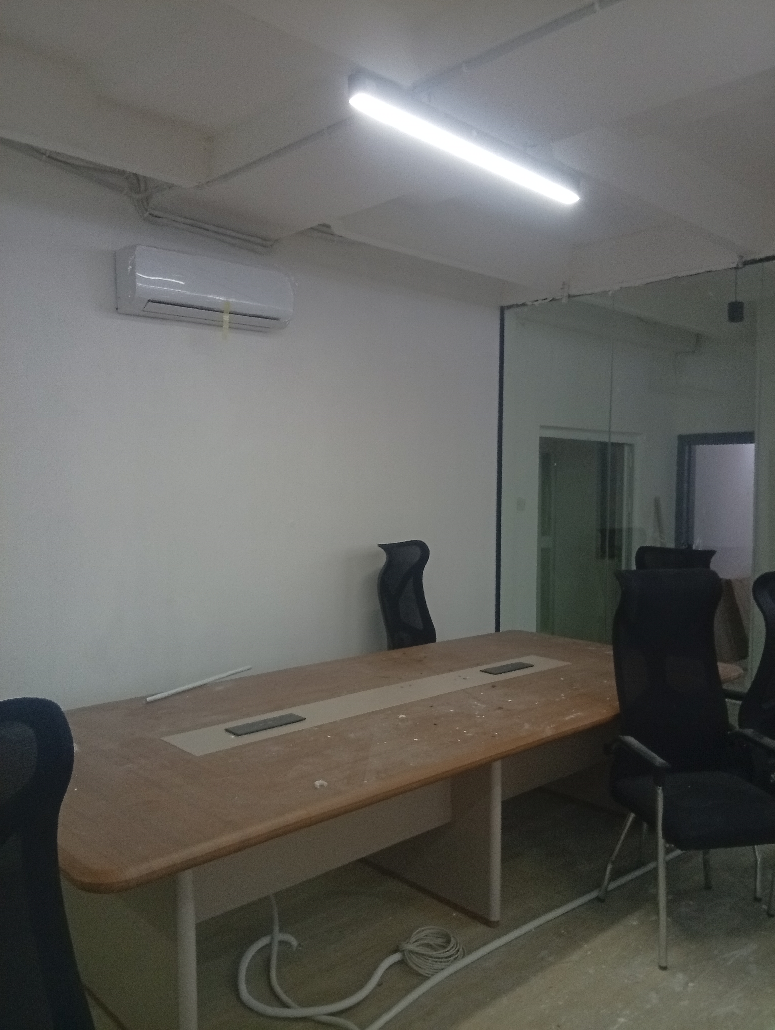 Commercial Office Open Plan Electrical Rewiring & Architectural LED Profile Lighting project gallery image 1