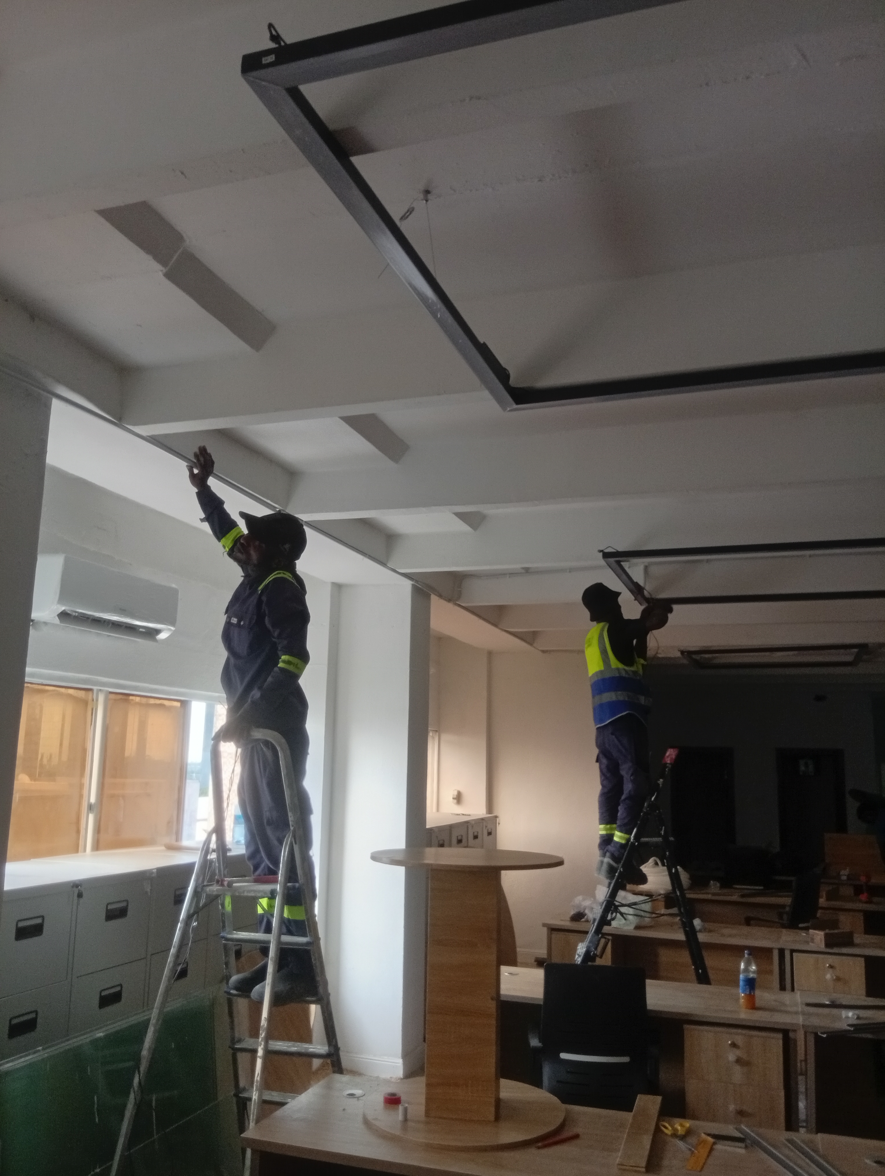 Commercial Office Open Plan Electrical Rewiring & Architectural LED Profile Lighting project gallery image 3