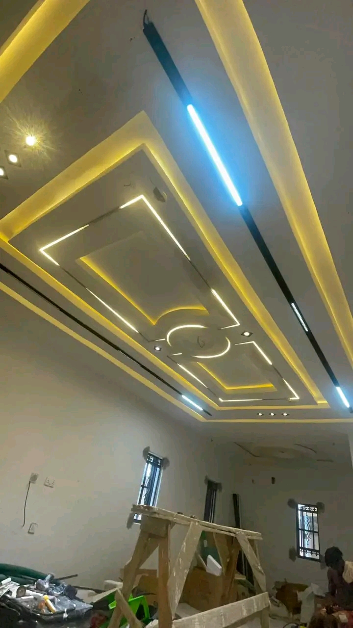 Modern POP Ceiling & Architectural Lighting Installation gallery image 1